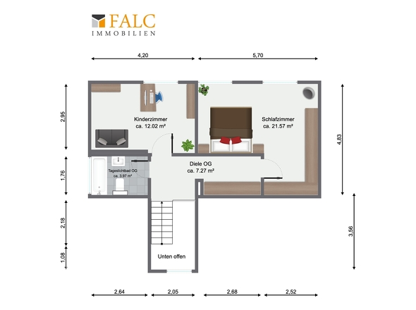 Grundriss Obergeschoss
