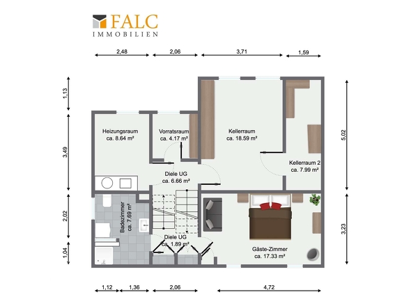 Grundriss Untergeschoss