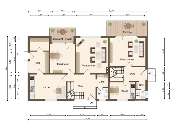 Grundriss Erdgeschoss