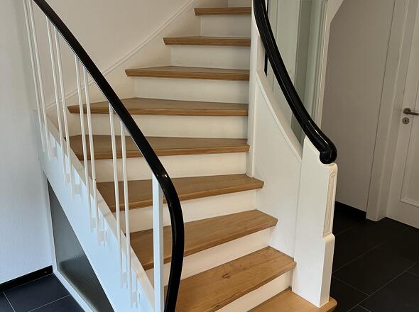 Schöner Aufstieg ins Dachgeschoß