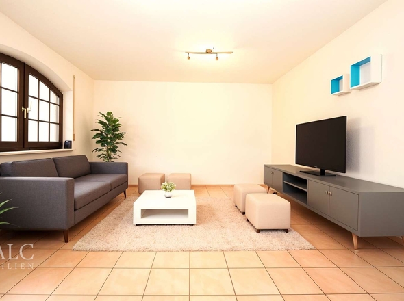 Wohnbereich der Einliegerwohnung (Vis.)