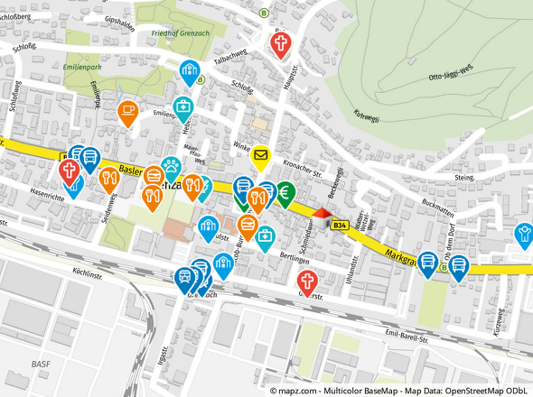 Geolyzer Kartenausschnitt