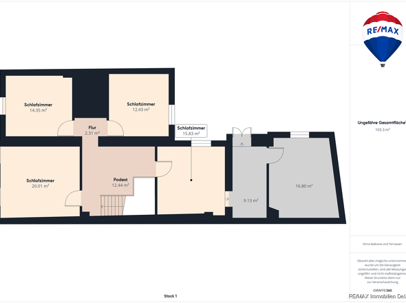 Grundriss Obergeschoss