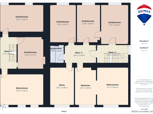 Grundriss Obergeschoss