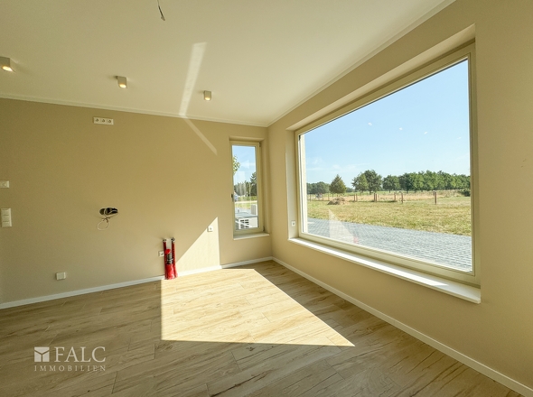 Blick aus dem Wohnzimmer