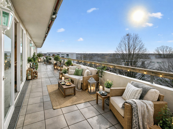 Einrichtungsbeispiel Balkon