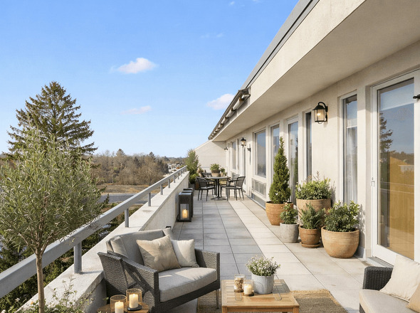 Einrichtungsbeispiel Balkon