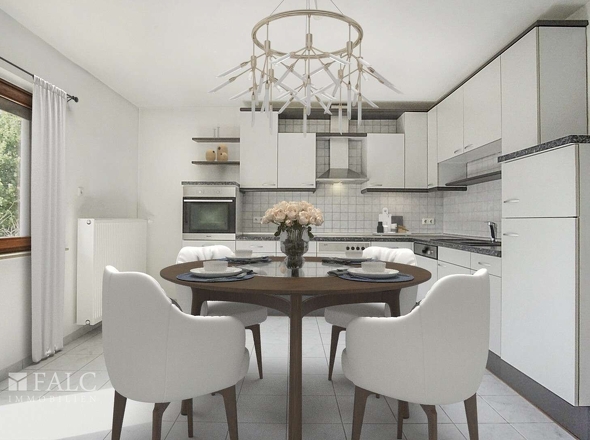 1.OG Küche digital möbliert