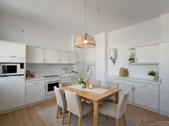 Küche durch KI möbliert