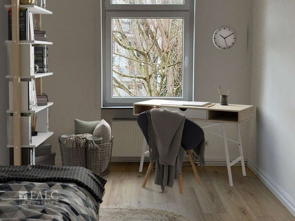 Arbeitszimmer virt. möbliert