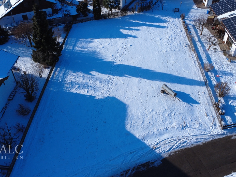 Grundstück von oben