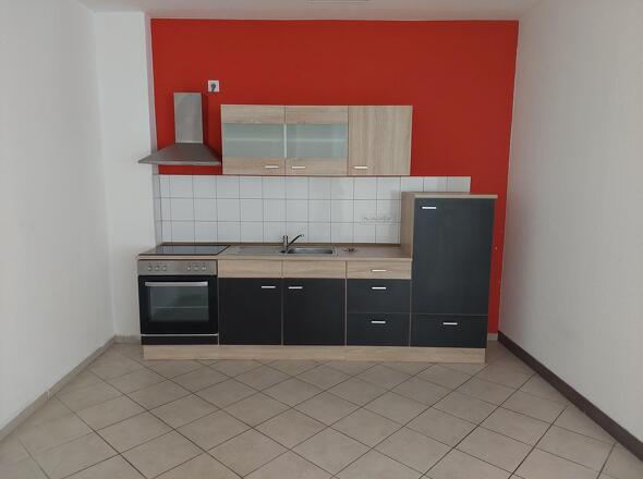 Wohn und Schlafbereich mit offener Küche