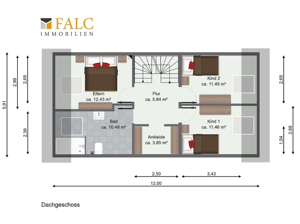 Grundriss Dachgeschos