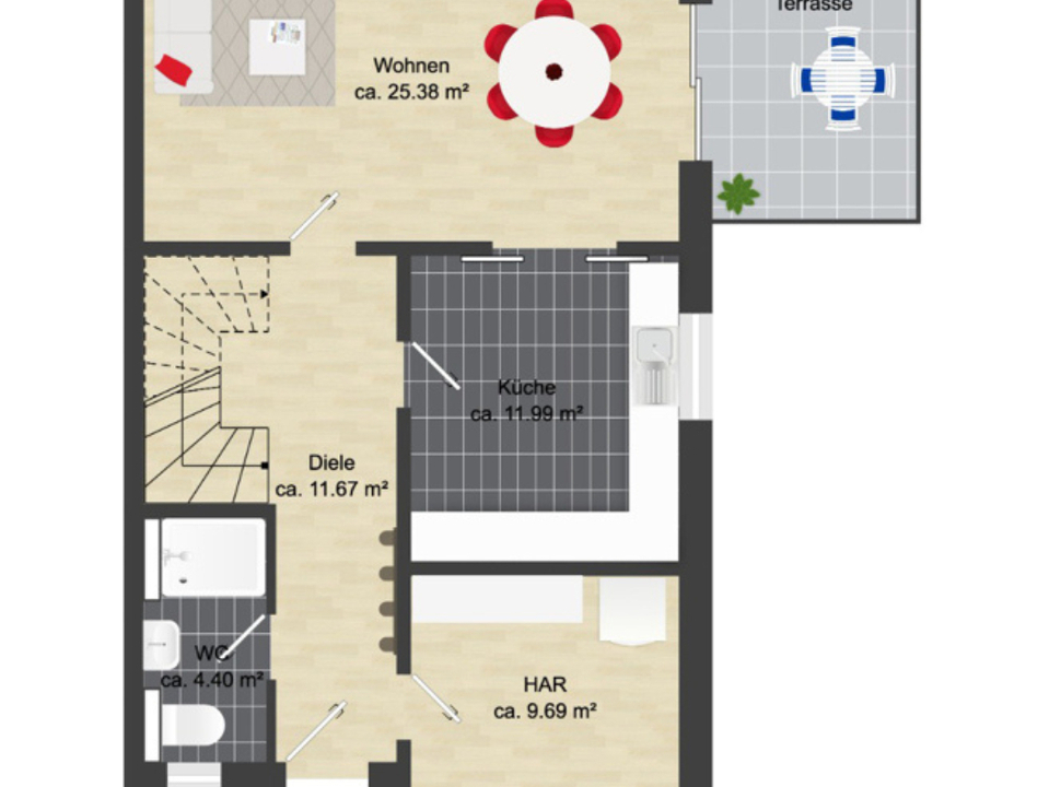 Grundriss Erdgeschoss