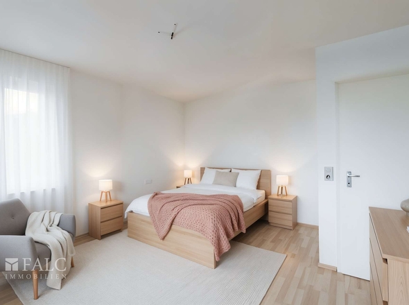 Schlafzimmer - Möblierungsbeispiel