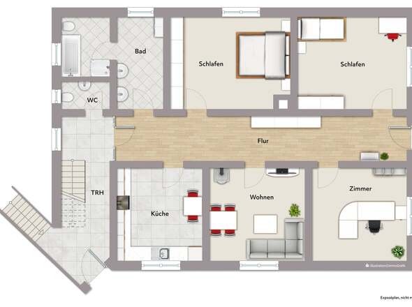 Erdgeschoss Haupthaus