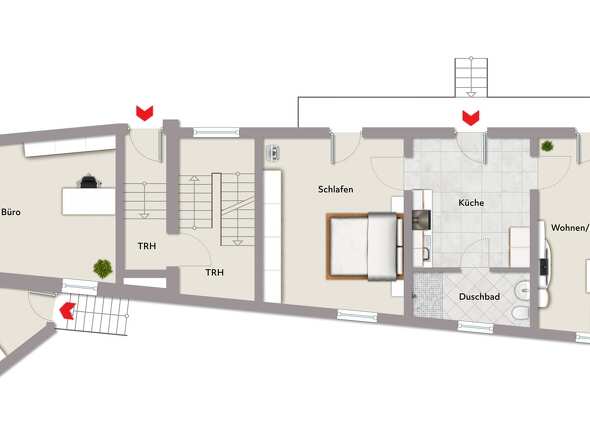 Erdgeschoss Nebengebäude