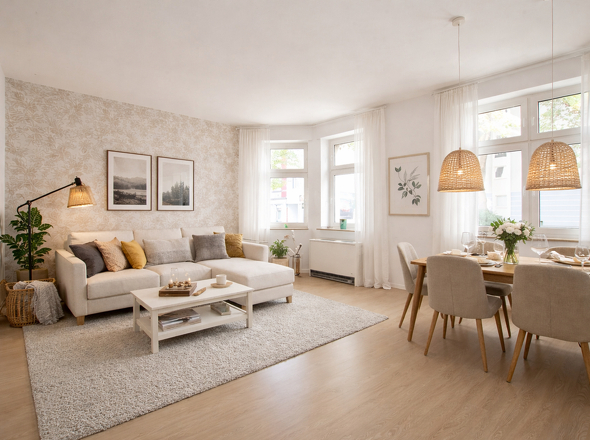 Einrichtungsbeispiel Wohnzimmer