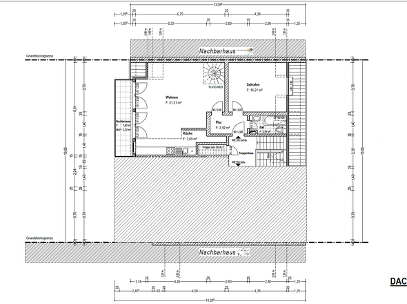 Grundriss DG (Wohnung rechts)