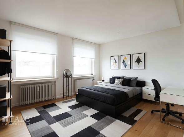 1. Schlafzimmer - Möbelierungsbeispiel