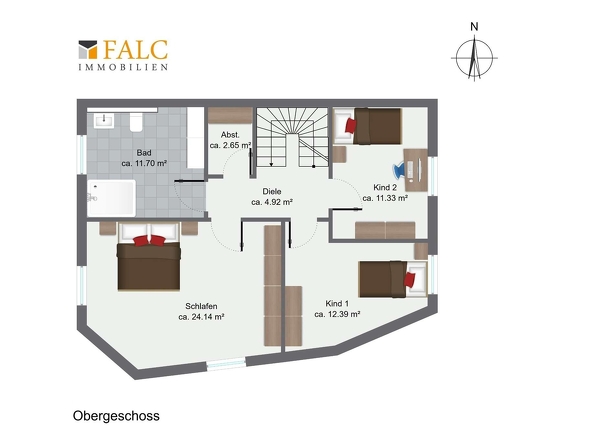 Grundriss Obergeschoss