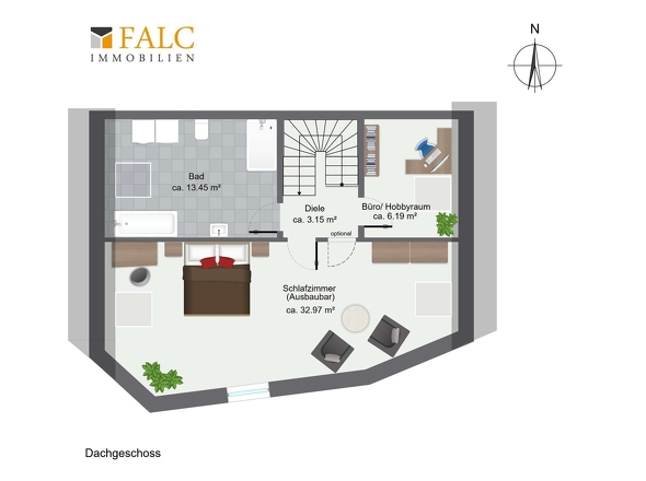 Grundriss Dachgeschoss