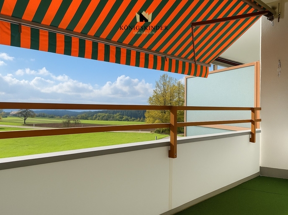 ...auf den Balkon...