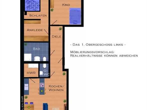 Die Raumaufteilung