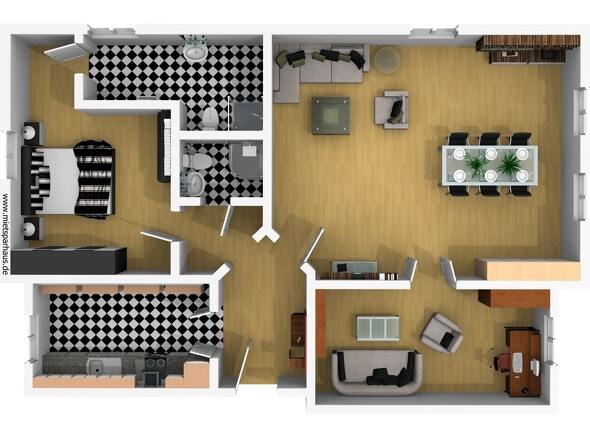 Grundriß Vogelperspektive