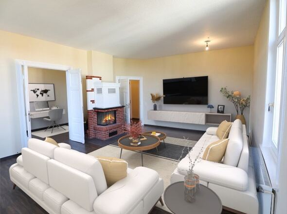 Wohnsalon (virtuell möbliert)