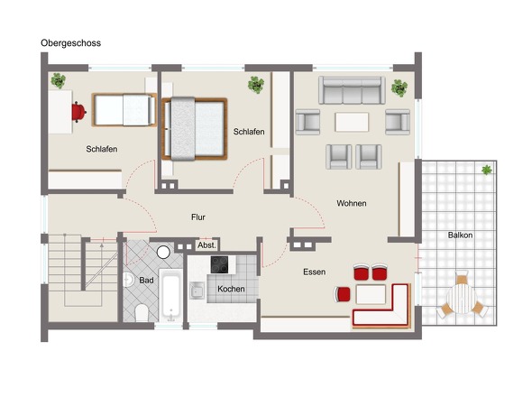 Grundriss Obergschoss