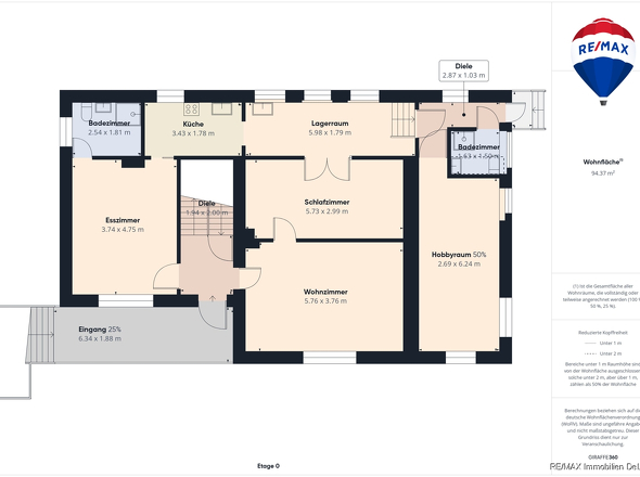 REMAX Immobilien DeLux Einfamilienhaus EG Schmelz Mark Borowicz