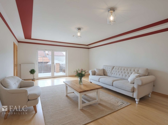 Gestaltungsvorschlag: Wohnzimmer Anbau II - (KI generiert)