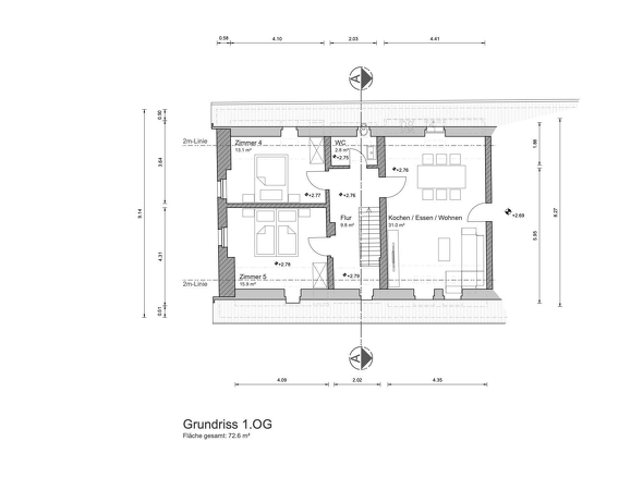 Grundriss Obergeschoss