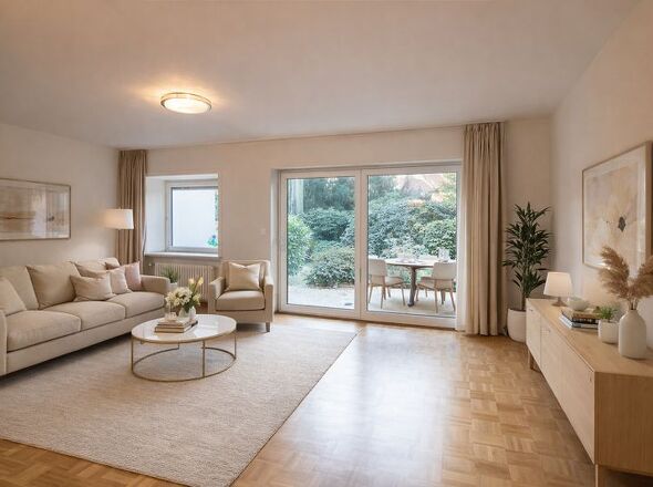 Wohnzimmer- virtuelle Darstellung