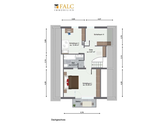Grundriss Dachgeschoss