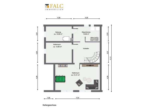 Grundriss Kellergeschoss