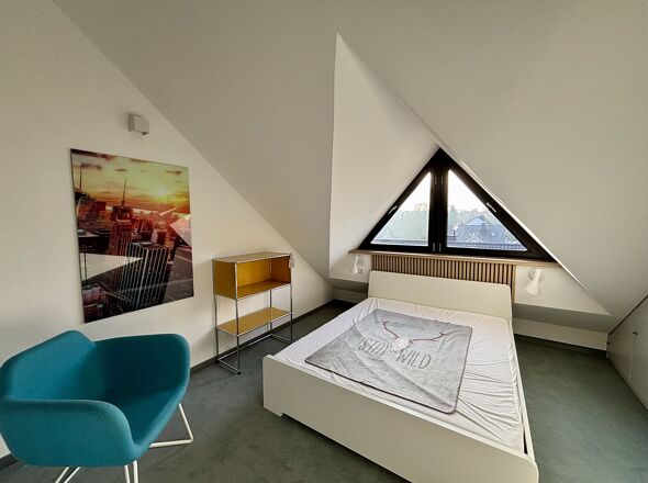 Schlafzimmer Spitzboden