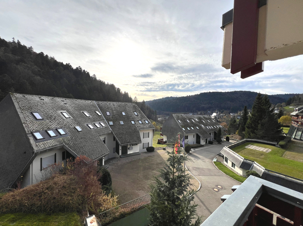 Aussicht vom Balkon aus