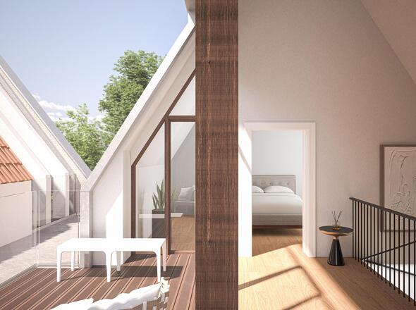 Maisonettewohnung Perspektive