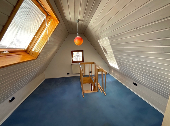 Ausgebauter Raum im Dachspitz