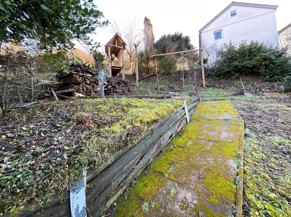 Garten hinter dem Haus