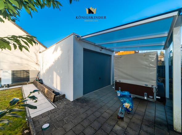 Garage Gartenseite /Carport