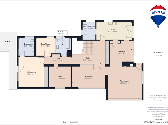 Grundriss Obergeschoss