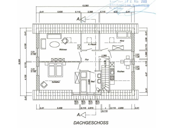 Grundriss Dachgeschoss
