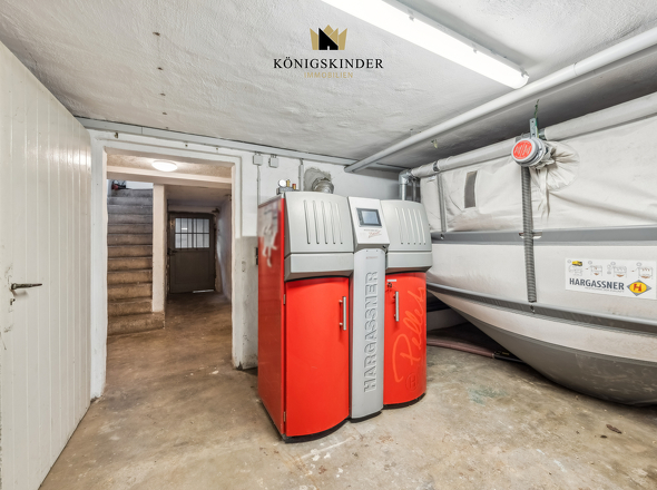 Moderne Pelletheizung