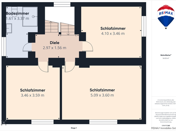Grundriss Obergeschoss