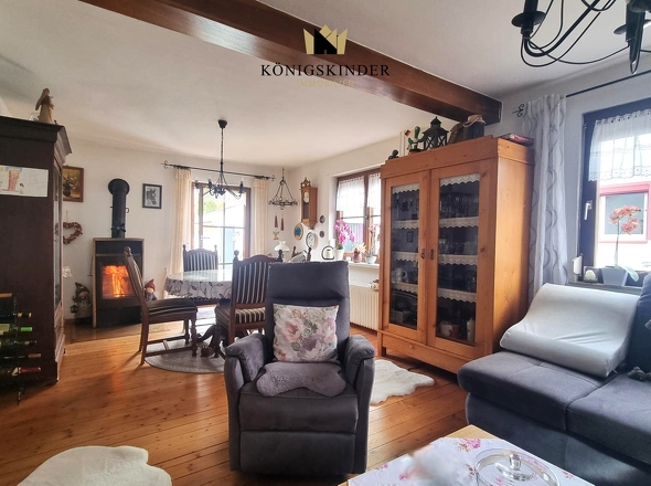 Essbereich mit Schwedenofen