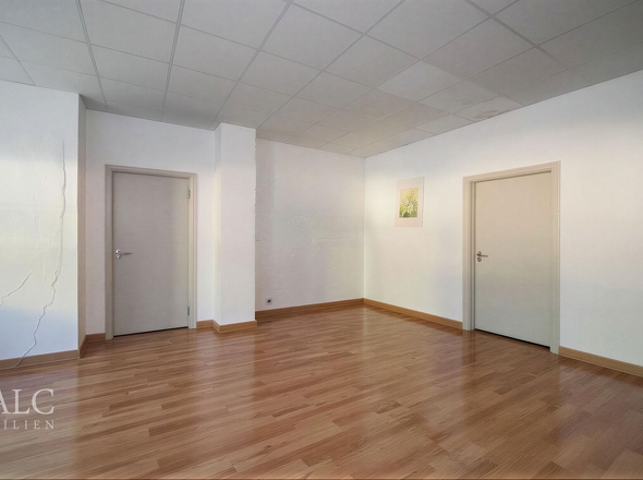 Wohn- und Esszimmer leer