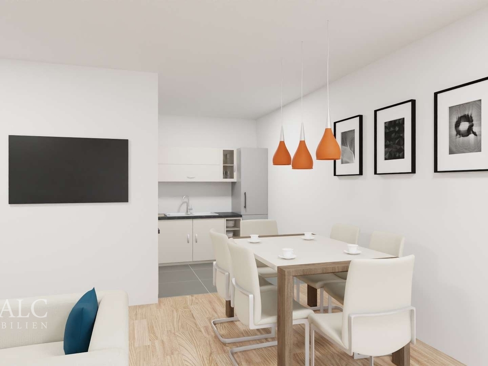 Essbereich und Küche